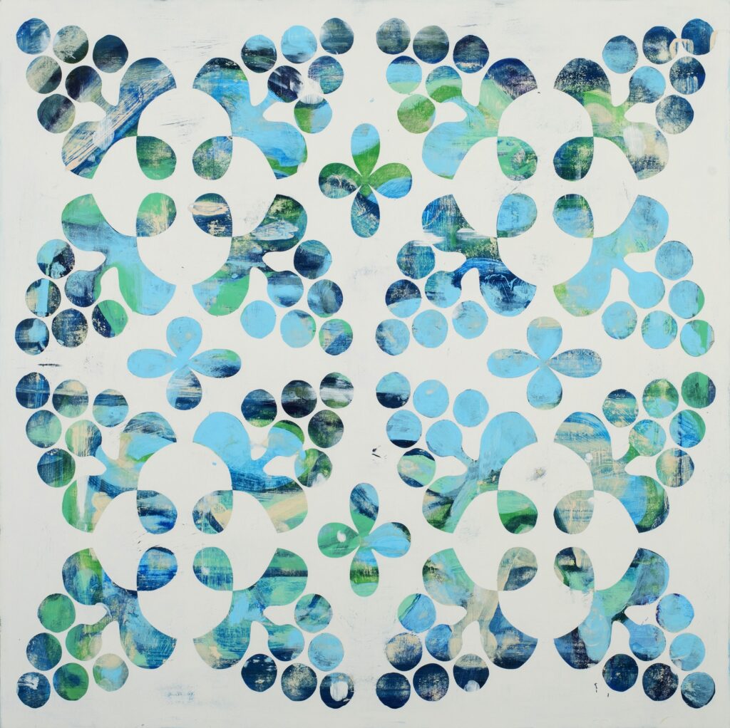 Isabel Riley, My Side of the Mountain, 2025, painting on panel, 36 x 36 inches