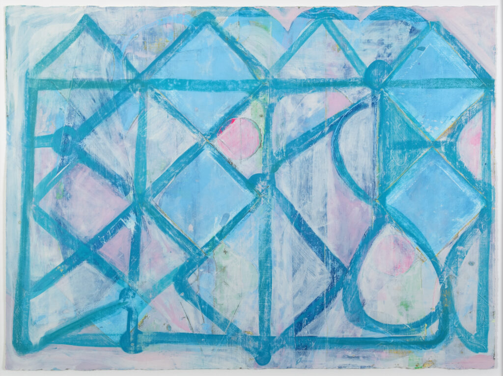 Isabel Riley, Simpler Times, 2025, 22 x 30 inches, paint on paper