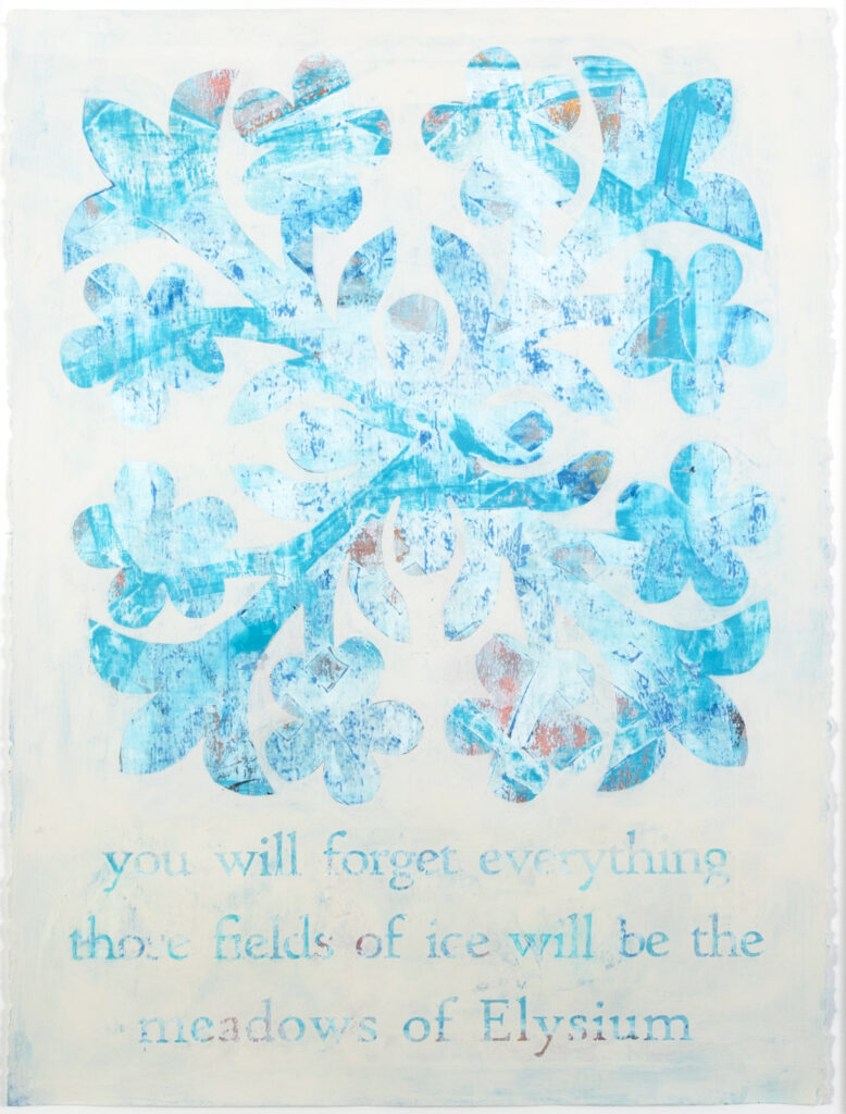 Isabel Riley, The Meadows of Elysium, 2025, 30 x 22 inches, paint on paper