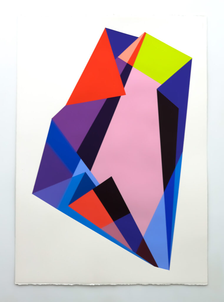 Rachel Hellmann, Magnify, acrylic on paper, 41 x 29 inches