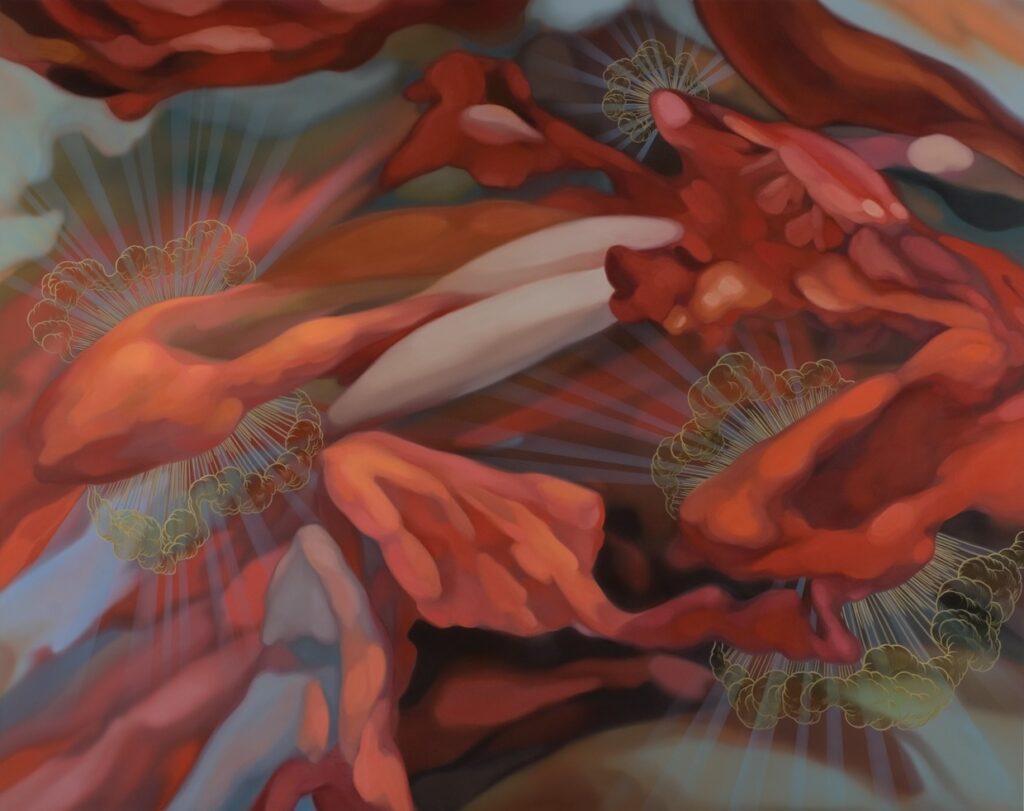 Cristi Rinklin, Rapture, Oil on Aluminum, 48 x 60 inches
