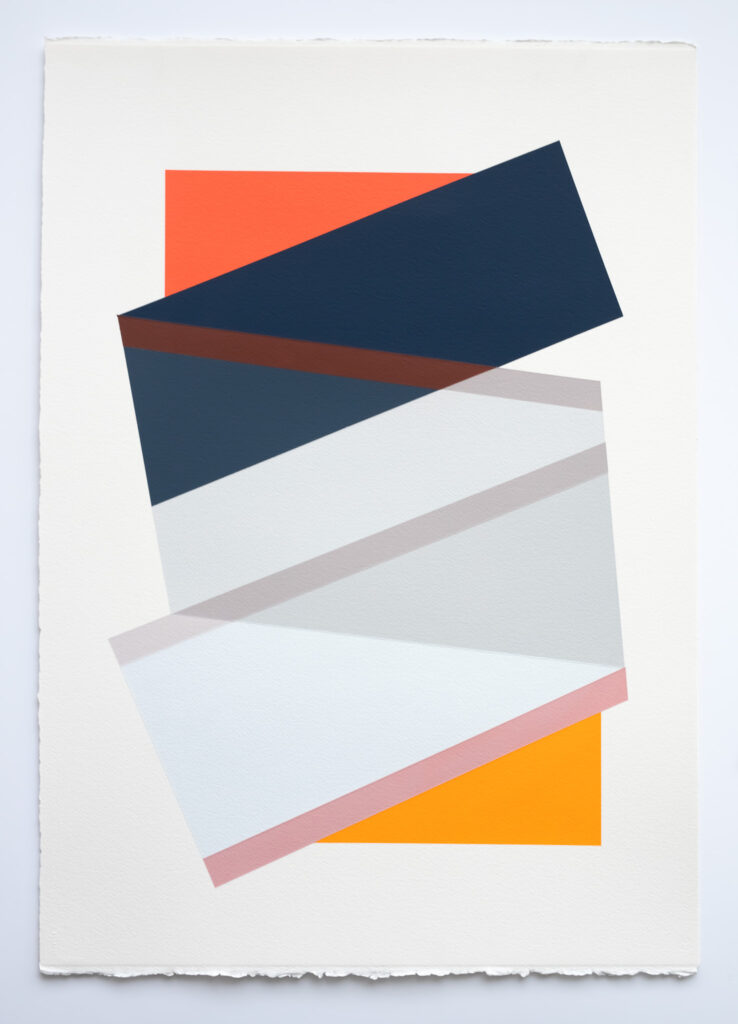 Rachel Hellmann, Moonlight, 2026, acrylic on paper, 41 x 29 inches