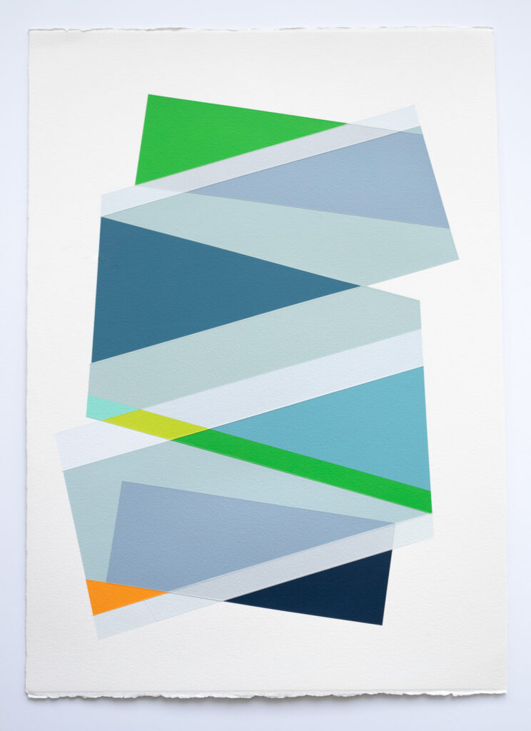 Rachel Hellmann, Trellis, 2026, acrylic on paper, 41 x 29 inches