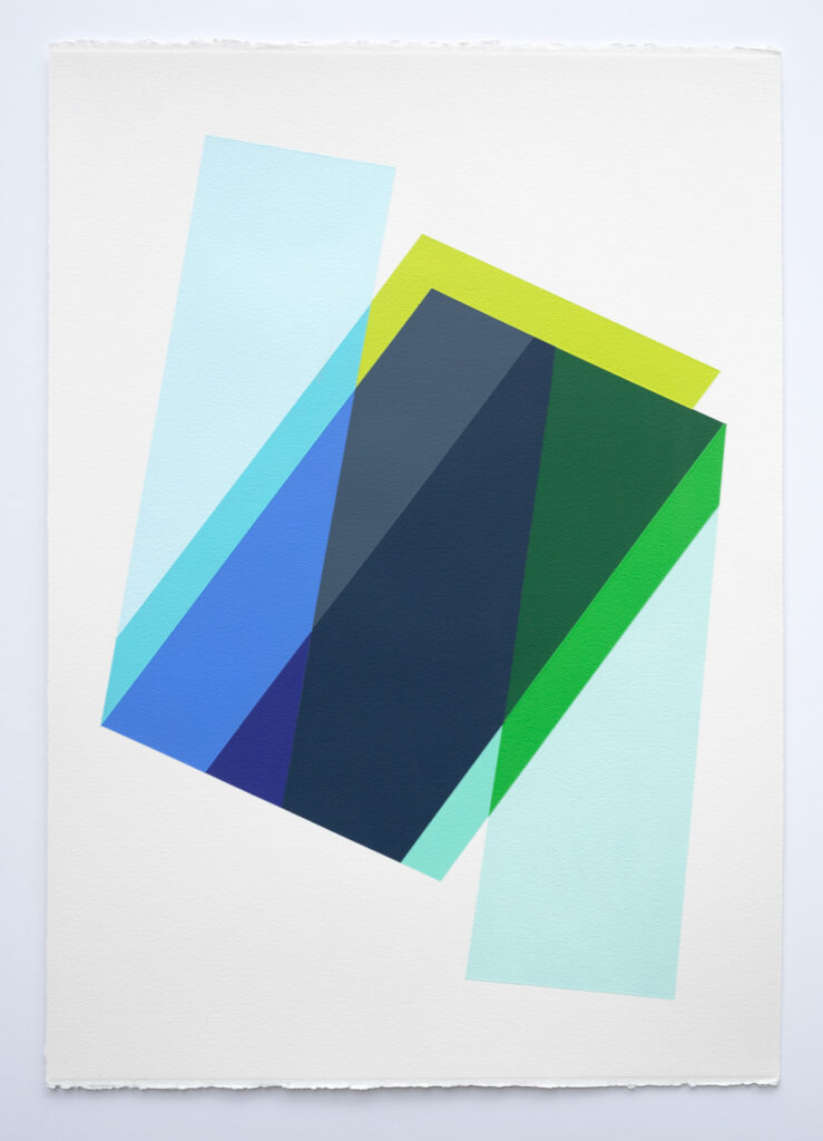 Rachel Hellmann, Trance, 2026, acrylic on paper, 41 x 29 inches