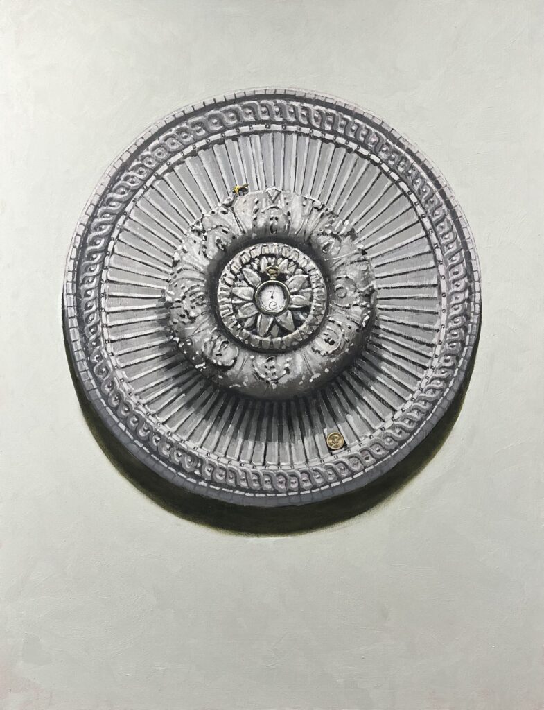 William Ciccariello, Little Wheel(Roulette II), 2026, oil on board, 31 x 24 inches