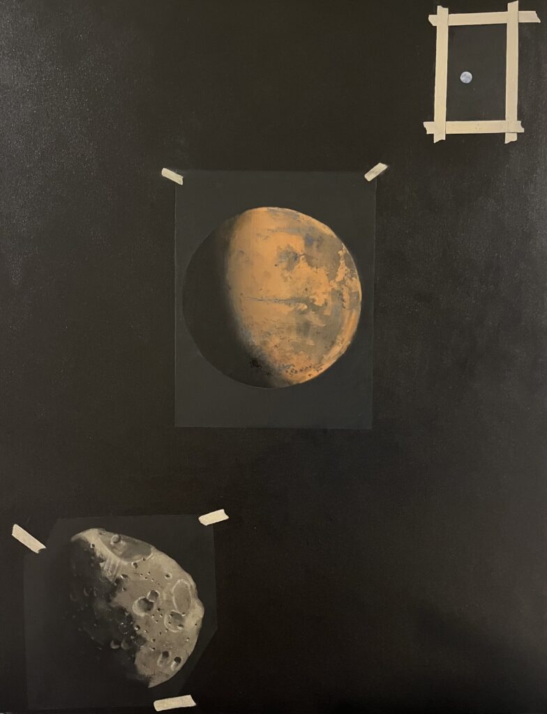 William Ciccariello, View from Deimos, 2026, oil on board, 31 x 24 inches